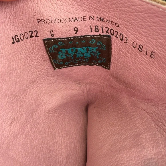 Junk gypsy Tan Heeled Boots with Fringe - Picture 3 of 11